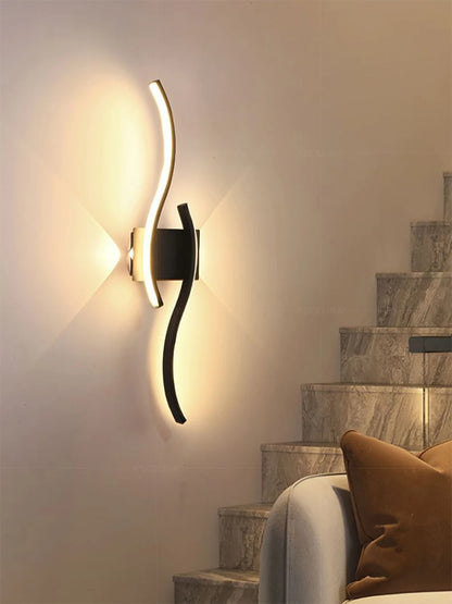 TheHearth&Haven™ Wall Lamp Double Curve Remote Control Light