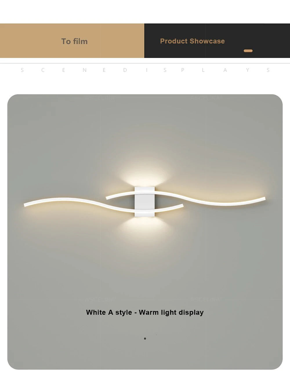 TheHearth&Haven™ Wall Lamp Double Curve Remote Control Light