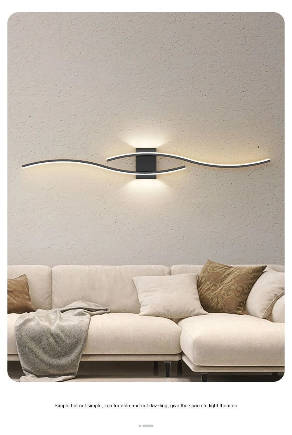 TheHearth&Haven™ Wall Lamp Double Curve Remote Control Light