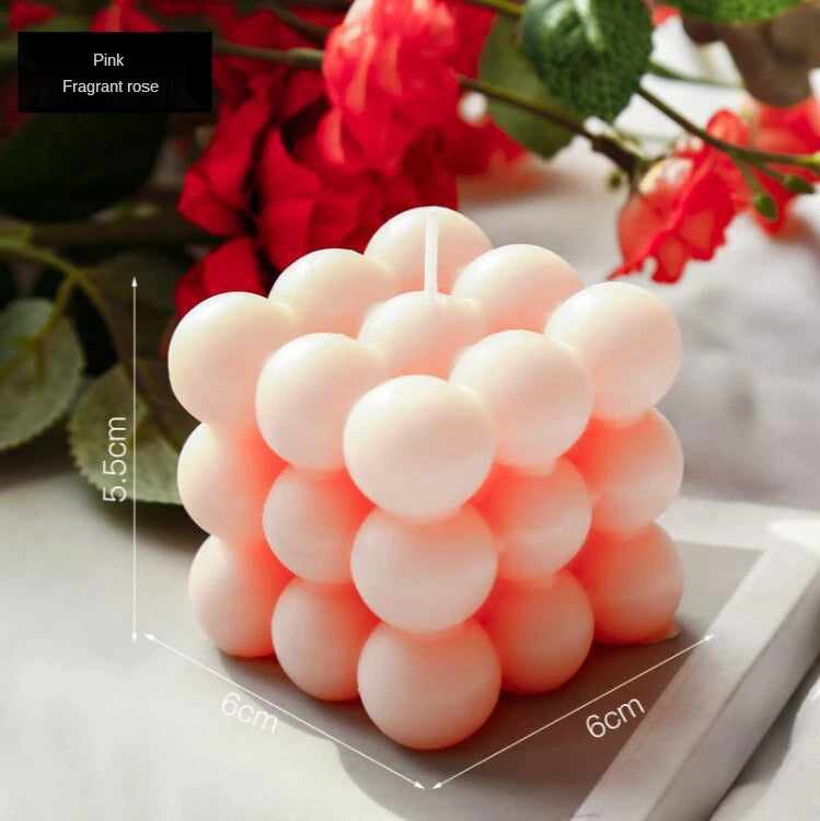 TheHearth&Haven™ Big Cube Bubble Candle