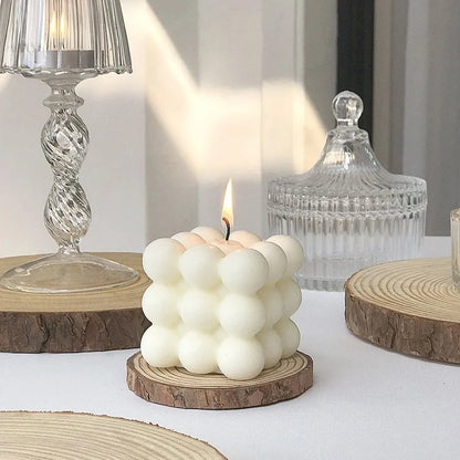 TheHearth&Haven™ Big Cube Bubble Candle