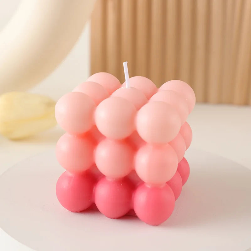 TheHearth&Haven™ Big Cube Bubble Candle