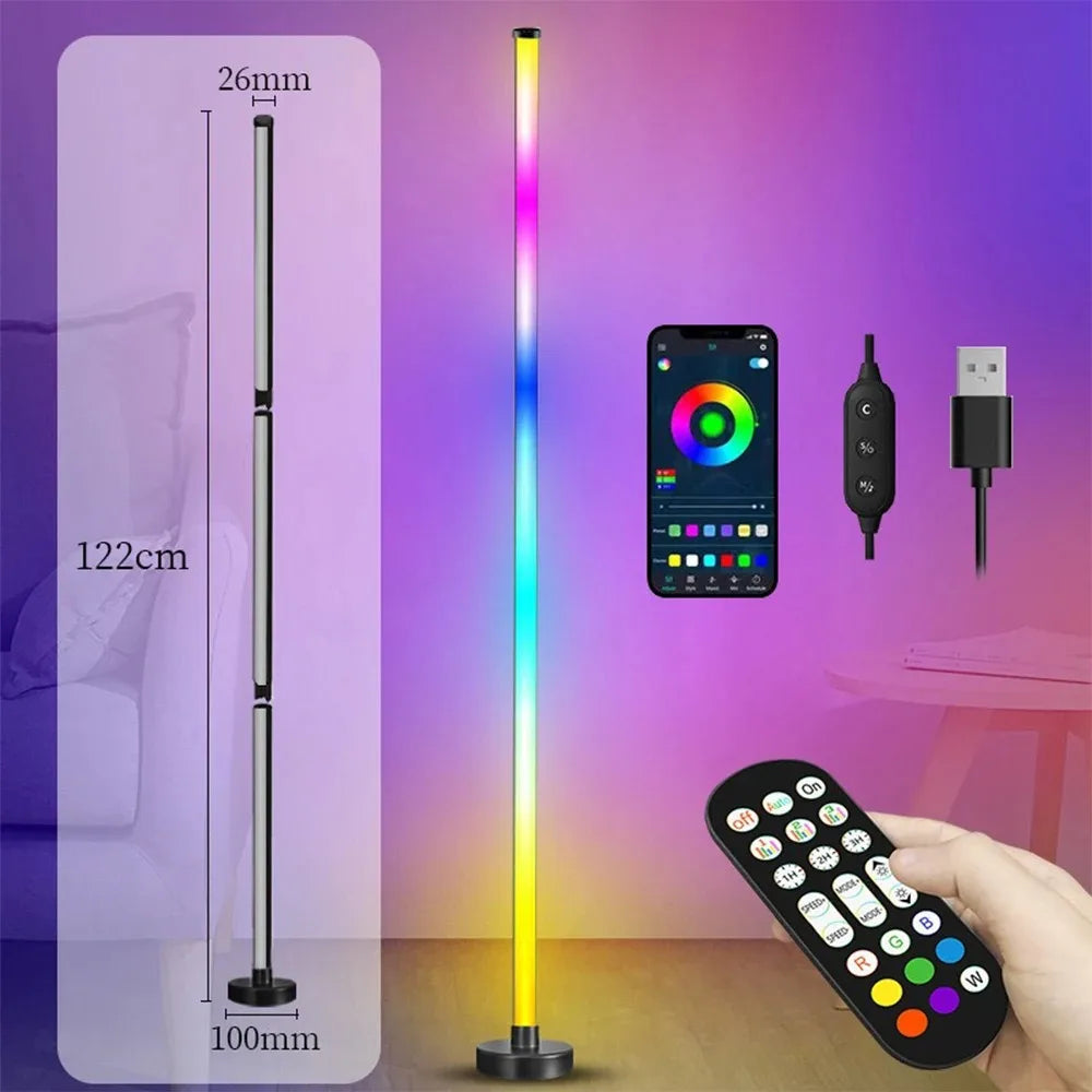 TheHearth&Haven™ Smart RGB LED Floor Lamp