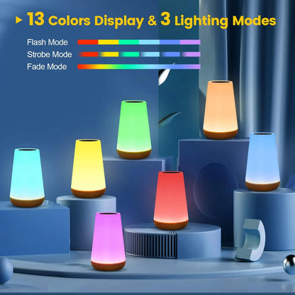 TheHearth&Haven™ Touch Dimmable Lamp 13 Color