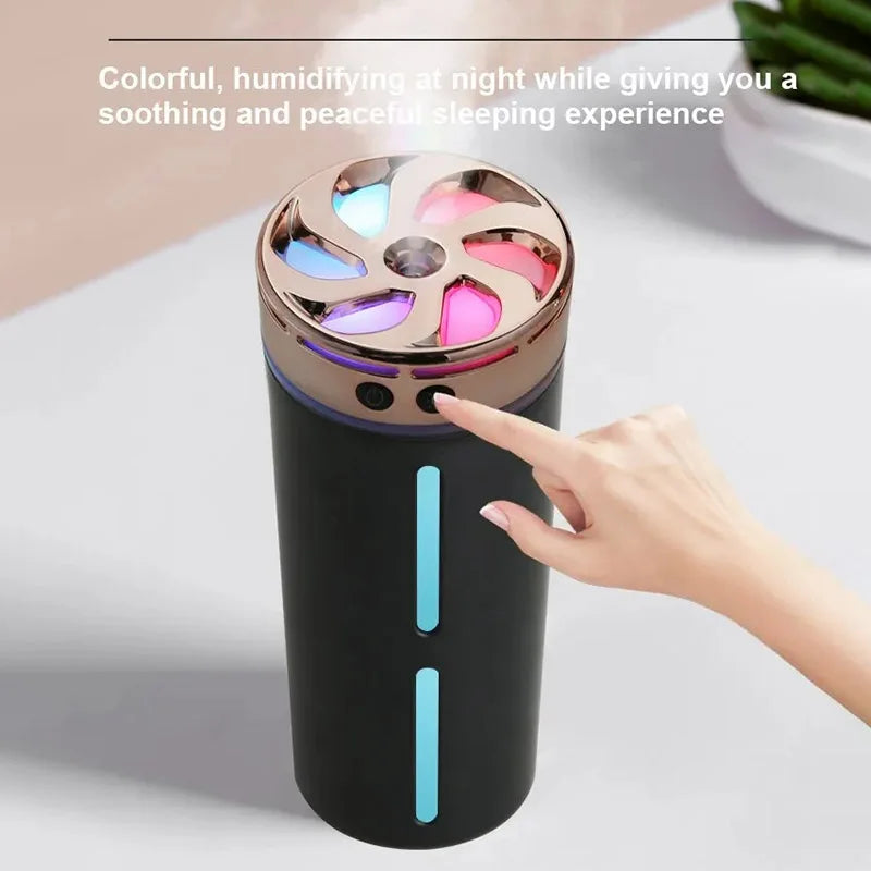 TheHearth&Haven™ New 300ml Car Air Humidifier With Color Night Light