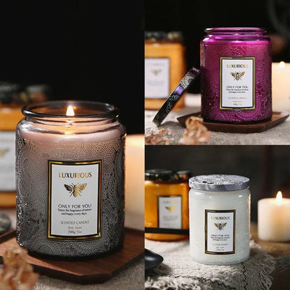 TheHearth&Haven™ Soy wax candle with smokeless fragrance