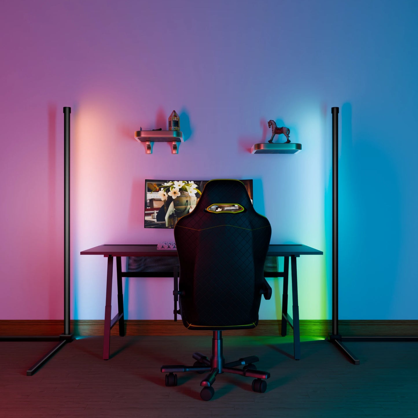 TheHearth&Haven™ Smart RGB Dream Color Floor Lamp