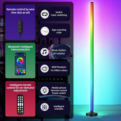 TheHearth&Haven™ Smart RGB LED Floor Lamp