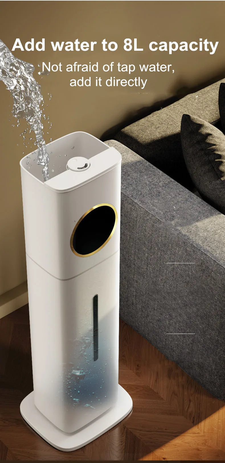 TheHearth&Haven™ Outdoor type electric humidifier with a capacity of 8 liters 220 V