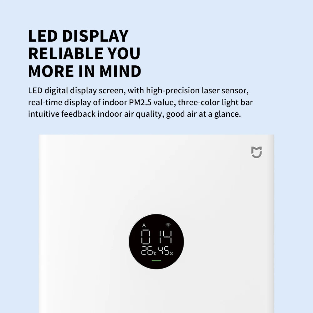 TheHearth&Haven™ XIAOMI MIJIA Smart Air Purifier 4 Lite LED Display