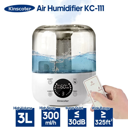 TheHearth&Haven™ KINGSCOTE 3L Air Humidifier Professional Large Capacity