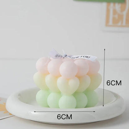 TheHearth&Haven™ Big Cube Bubble Candle