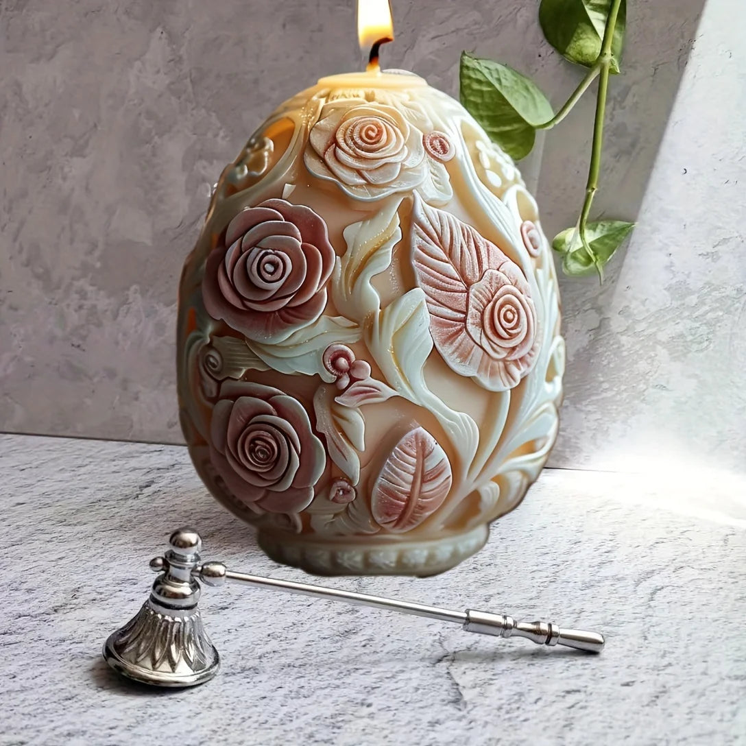 TheHearth&Haven™ Easter Relief Egg Candle