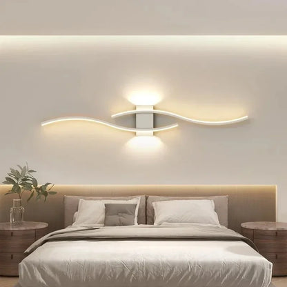 TheHearth&Haven™ Wall Lamp Double Curve Remote Control Light