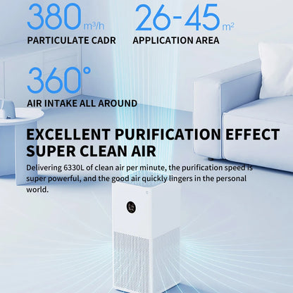 TheHearth&Haven™ XIAOMI MIJIA Smart Air Purifier 4 Lite LED Display