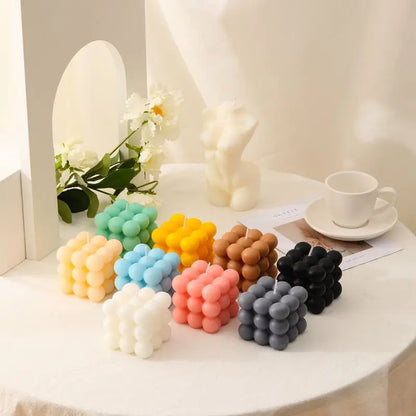 TheHearth&Haven™ Big Cube Bubble Candle