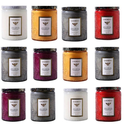 TheHearth&Haven™ Soy wax candle with smokeless fragrance