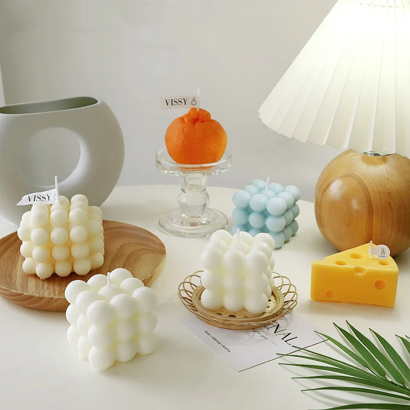 TheHearth&Haven™ Big Cube Bubble Candle