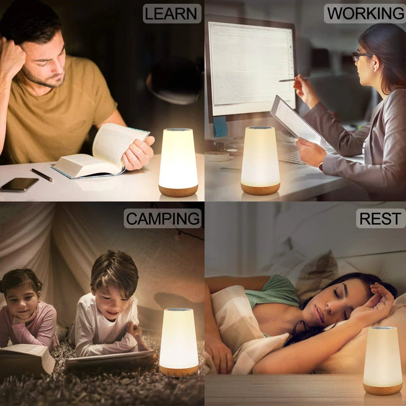 TheHearth&Haven™ Touch Dimmable Lamp 13 Color