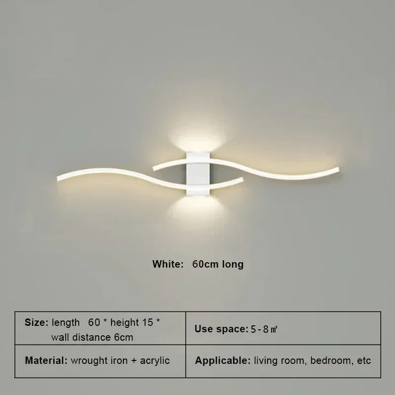 TheHearth&Haven™ Wall Lamp Double Curve Remote Control Light