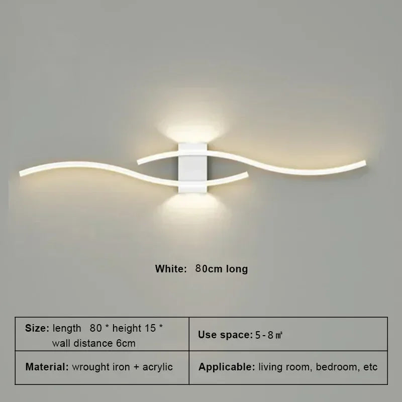 TheHearth&Haven™ Wall Lamp Double Curve Remote Control Light