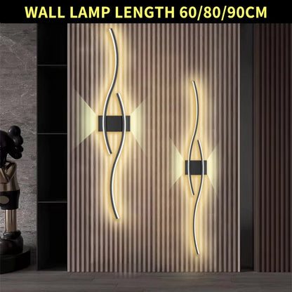 TheHearth&Haven™ Wall Lamp Double Curve Remote Control Light