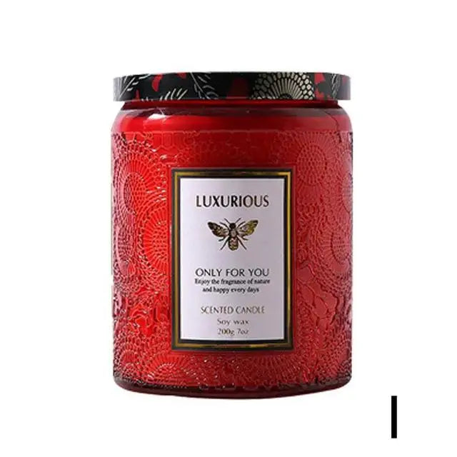 TheHearth&Haven™ Soy wax candle with smokeless fragrance