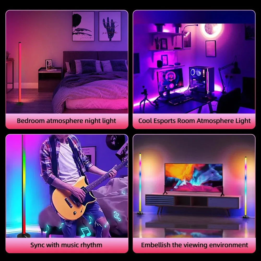 TheHearth&Haven™ Smart RGB LED Floor Lamp