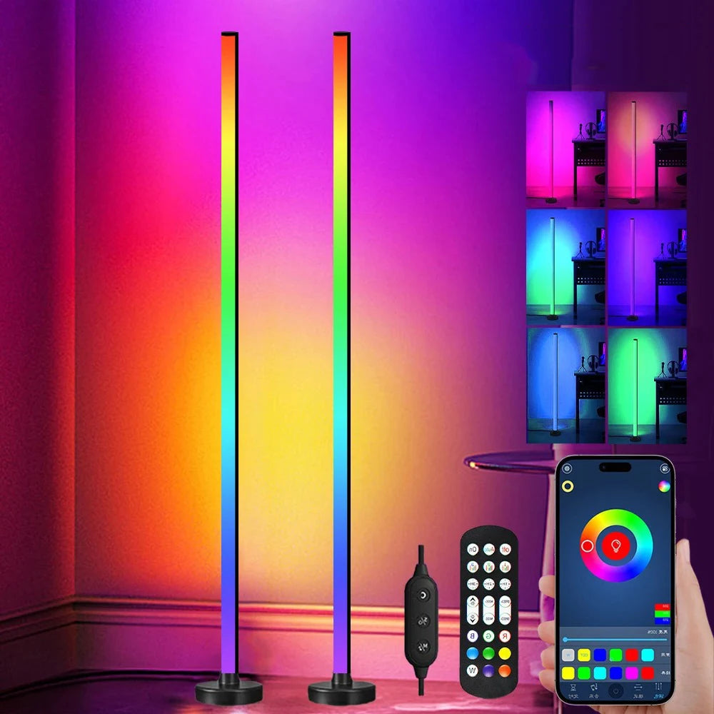 TheHearth&Haven™ Smart RGB LED Floor Lamp