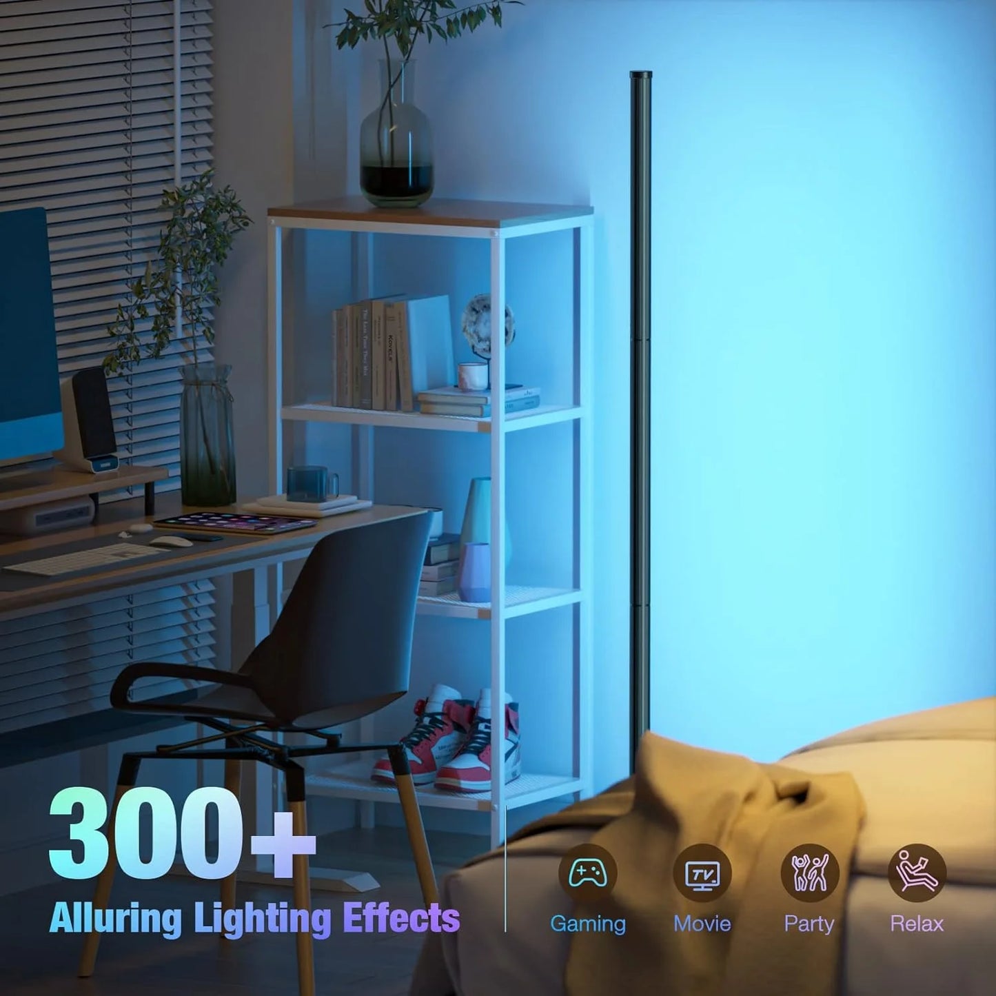 TheHearth&Haven™ Smart RGB Dream Color Floor Lamp