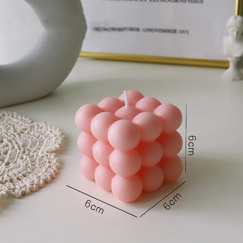 TheHearth&Haven™ Big Cube Bubble Candle