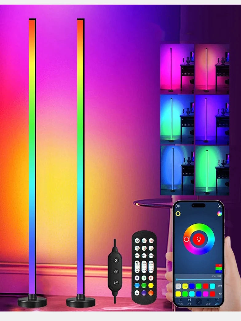 TheHearth&Haven™ Smart RGB LED Floor Lamp