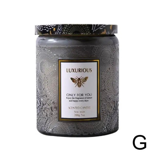 TheHearth&Haven™ Soy wax candle with smokeless fragrance