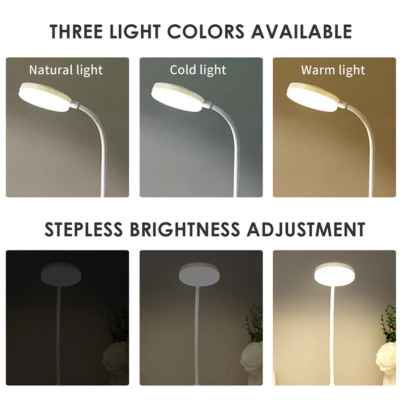 TheHearth&Haven™ Table Light Support 3 Color Stepless Dimming Eye Protection Bedroom Bedside Lamp